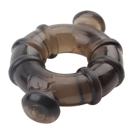 Lot de 4 cockrings Rudder Noirs