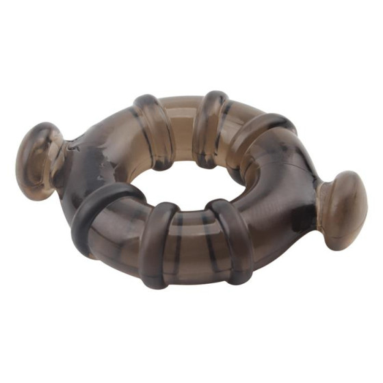 Lot de 4 cockrings Rudder Noirs