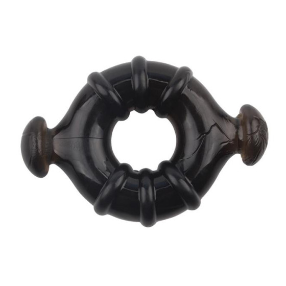 Lot de 4 cockrings Rudder Noirs
