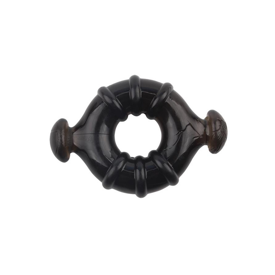 Lot de 4 cockrings Rudder Noirs
