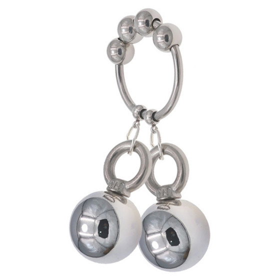 Anneau en métal avec 2 boules Weight Hanger 160g