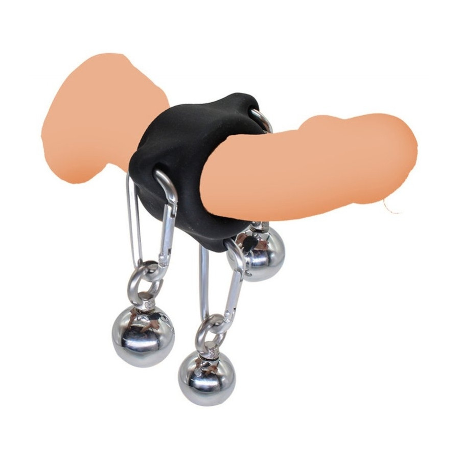 Anneau en silicone avec boules 28mm - Poids 260g