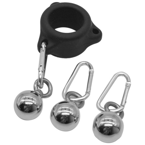 Anneau en silicone avec boules 32mm - Poids 260g
