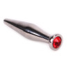 Plug pour pénis avec bijou SMOOTH Rouge 11mm