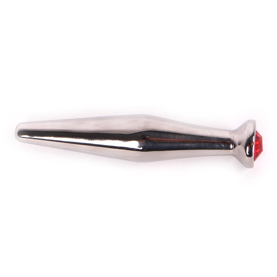 Plug pour pénis avec bijou SMOOTH Rouge 11mm