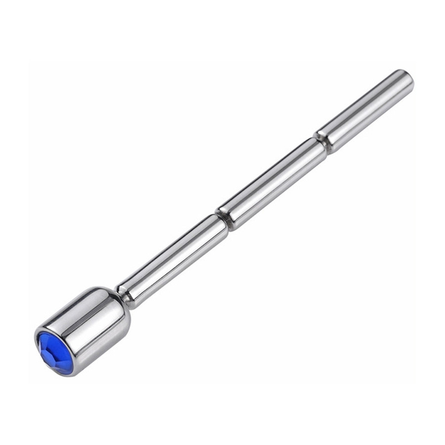 Bijou d'urètre Thin Diamond 6cm - Diamètre 4mm Bleu
