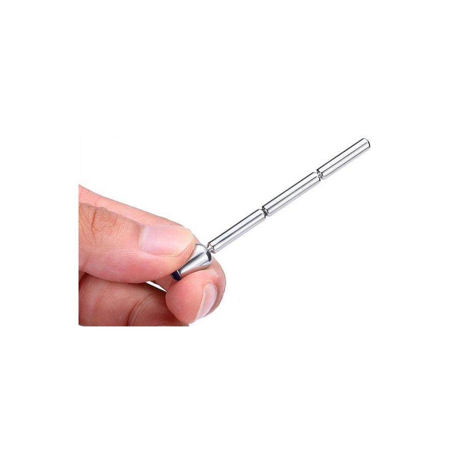 Bijou d'urètre Thin Diamond 6cm - Diamètre 4mm Bleu