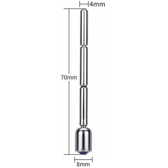 Bijou d'urètre Thin Diamond 6cm - Diamètre 4mm Bleu