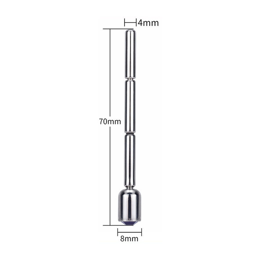 Bijou d'urètre Thin Diamond 6cm - Diamètre 4mm Bleu