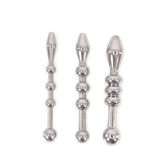 Kit de 3 plugs d'urètre Beads 5.5cm | 6 à 10mm