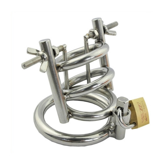 Cage de chasteté avec Écarteur d'urètre - Diamètre 3cm