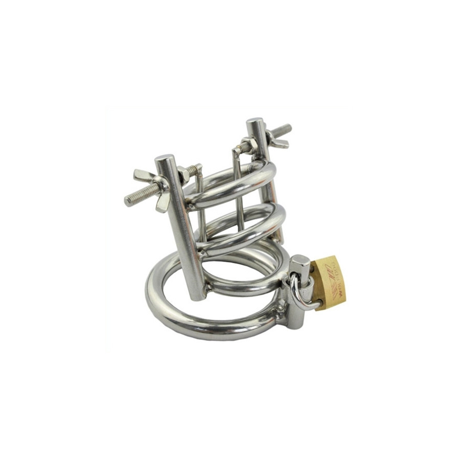 Cage de chasteté avec Écarteur d'urètre - Diamètre 3cm