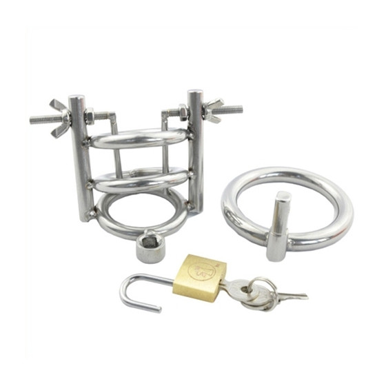 Cage de chasteté avec Écarteur d'urètre - Diamètre 3cm