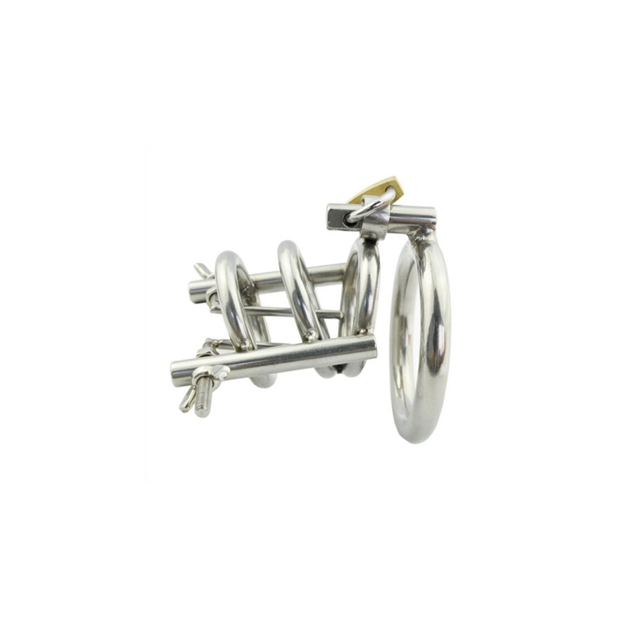Cage de chasteté avec Écarteur d'urètre - Diamètre 3cm