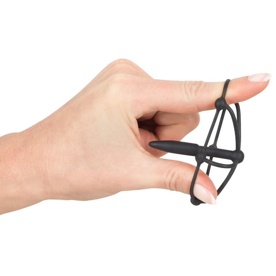 Plug Penis silicone Cage Glans 5cm - Diamètre 8mm