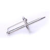 Tige percée d'urètre avec anneau PRINCESS WAND 7.5cm x 6mm