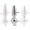 Plug pénis percé Screw M 2.5cm - Diamètre 9mm
