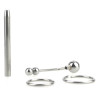 Plug d'urètre percé Longy 8cm - Diamètre 5.5 à 8mm
