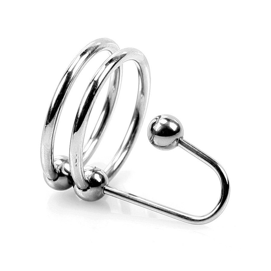 Sperm Stopper Double Ring 2.5cm - Diamètre 8mm Sperm Stopper Double Ring 2.5cm - Diamètre 8mm