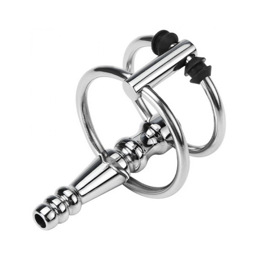 Plug Urètre percé Ribbed Ringo 4cm - Diamètre 10mm Plug Urètre percé Ribbed Ringo 4cm - Diamètre 10mm