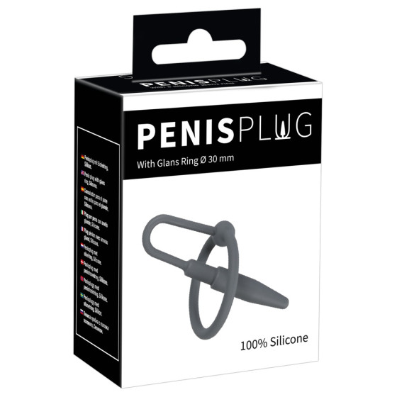 Plug Penis Silicone avec Anneau 5.5cm - Diamètre 8mm