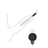 Tige pour Urètre vibrante Silicone 10.5cm - 4mm