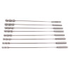 Lot de 8 tiges d'urètre Dilator Beads 28cm - Diamètre de 7 à 14mm