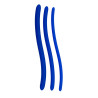 Lot de 3 tiges d'urètre silicone Bleues 16cm - Diamètre 7-12mm