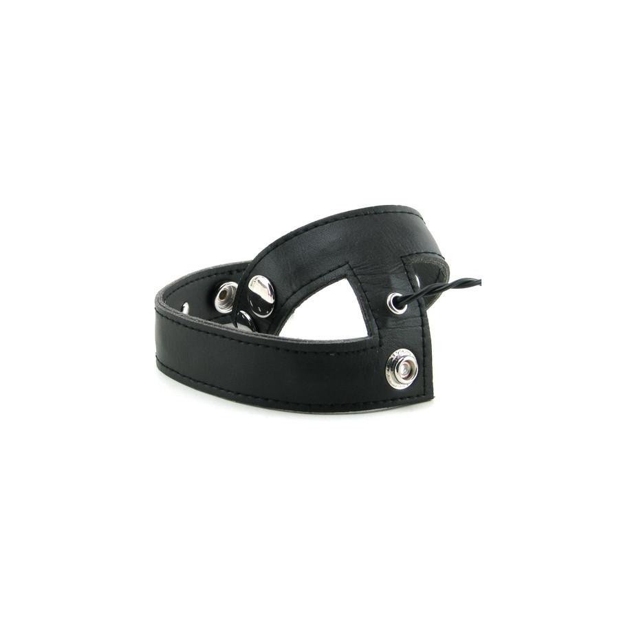 Electro Cockring Cuir