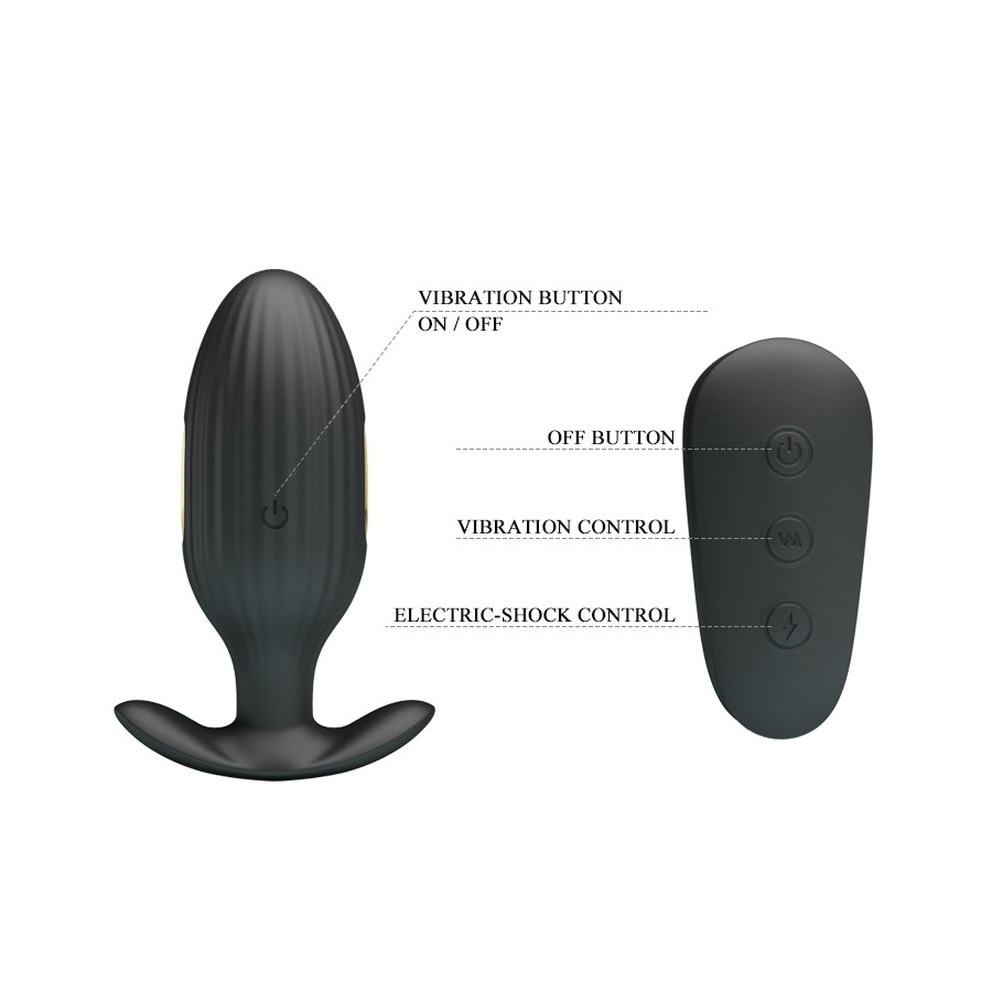 Plug vibrant Électro Royal Pleasure Kelly 8 x 3.4 cm