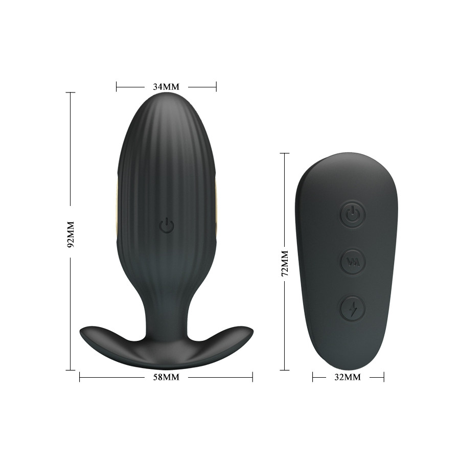 Plug vibrant Électro Royal Pleasure Kelly 8 x 3.4 cm