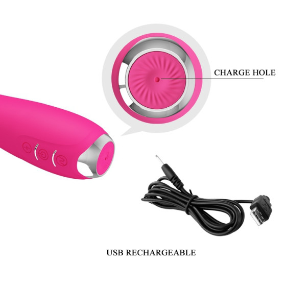 Vibro Electro Hector Pretty Love 19.5 x 3.2 cm Rose