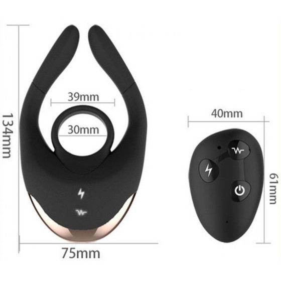Cockring Vibrant et Électro Spid Tide
