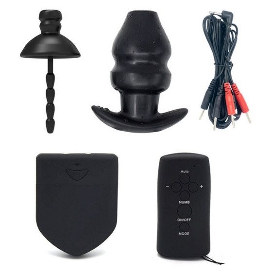 Kit Plugs Anus + Penis Electro