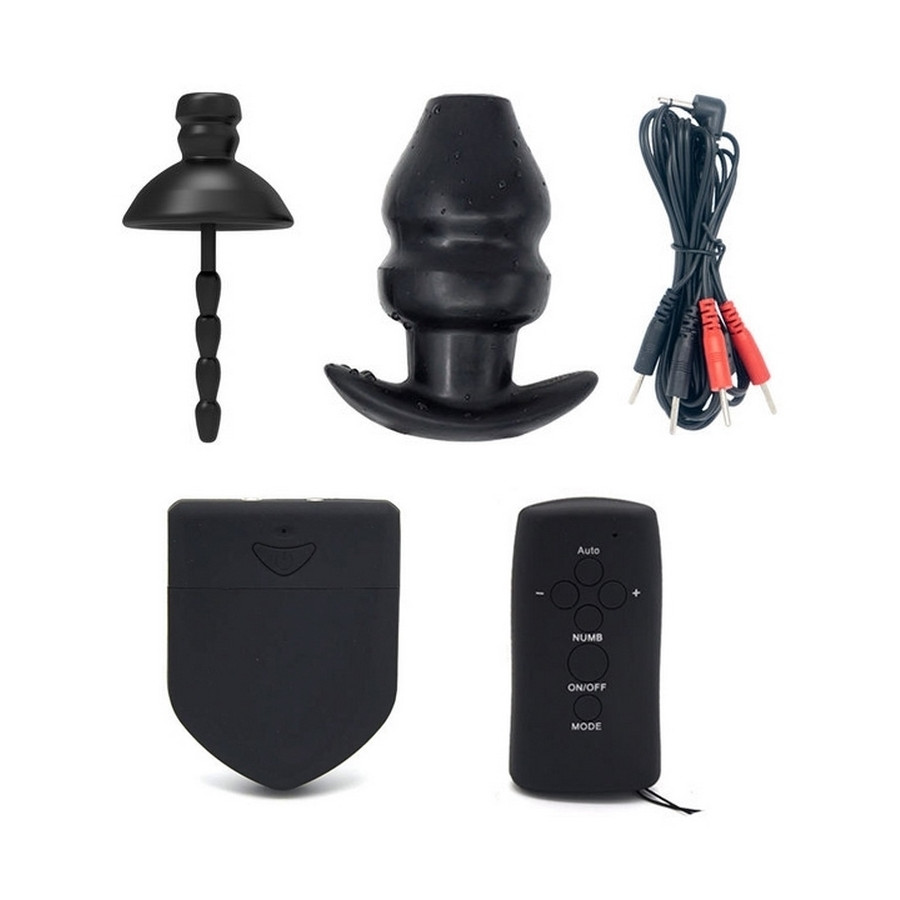 Kit Plugs Anus + Penis Electro