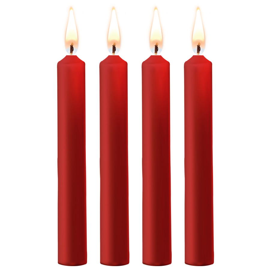 Lot de 4 Mini bougies SM Wax Rouge Lot de 4 Mini bougies SM Wax Rouge