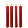 Lot de 4 Mini bougies SM Wax Rouge