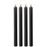 Lot de 4 bougies SM Teasing Wax Noire