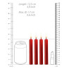 Lot de 4 Mini bougies SM Wax Rouge