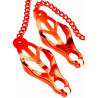 Pinces pour tétons Mr Fist Rouge