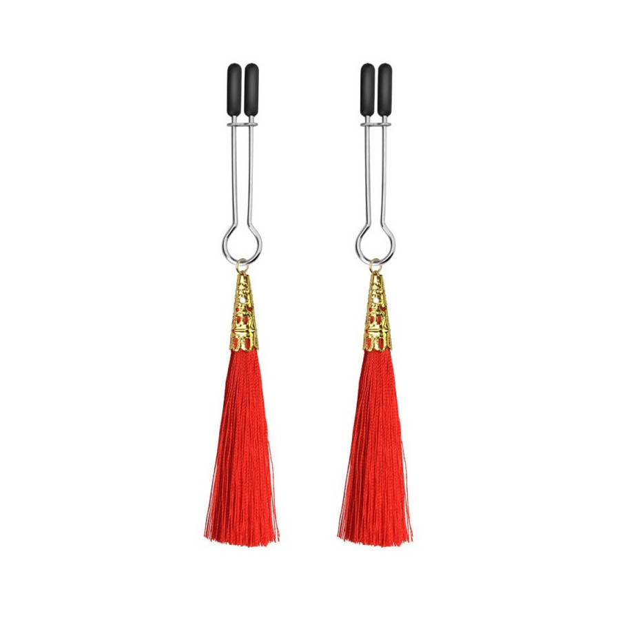 Pinces à tétons Glamour rouges Pinces à tétons Glamour rouges