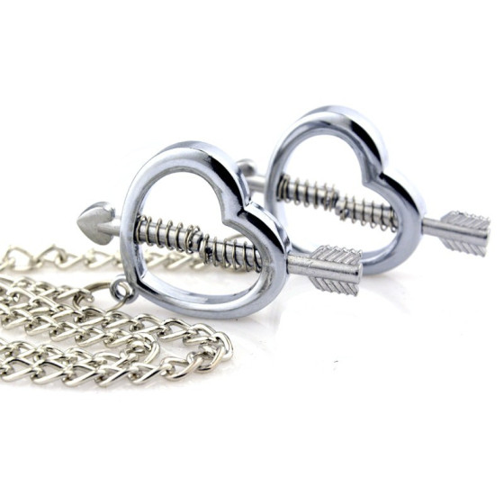 Pinces pour les tétons Cupid Heart