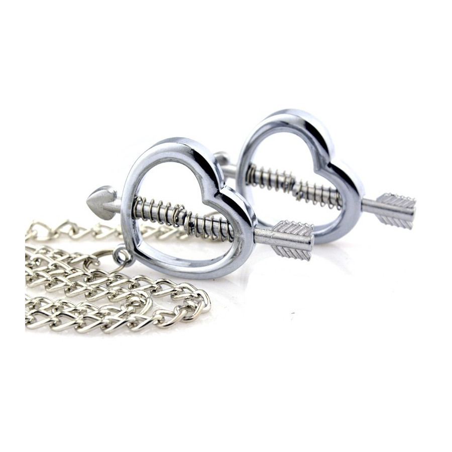Pinces pour les tétons Cupid Heart