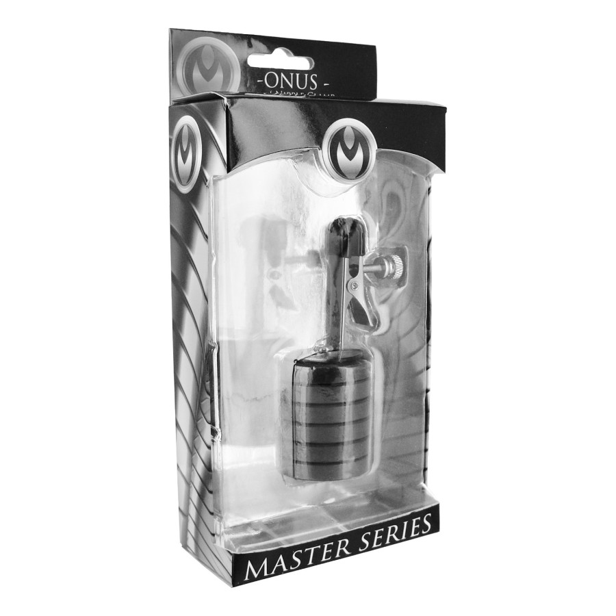 Pince pour téton avec poids ajustable x1