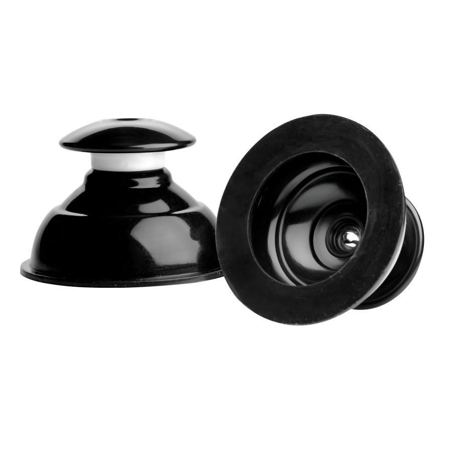 Suce tétonsPlungers en silicone noir Suce tétonsPlungers en silicone noir