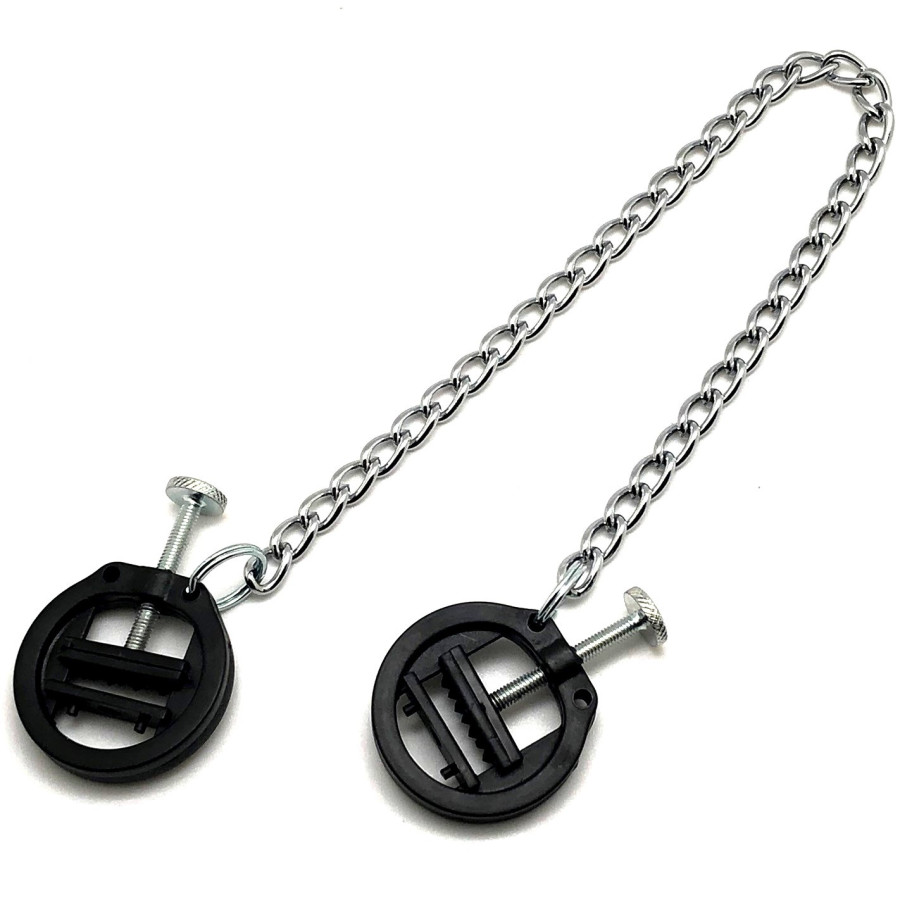 Pinces a seins PVC avec chaine