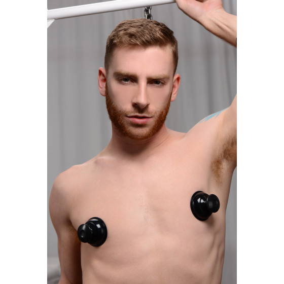 Suce tétonsPlungers en silicone noir