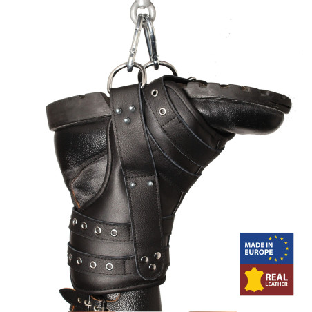 Deluxe set de 2 suspension de pied en cuir 