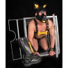 PUPPY SET OREILLES ET LANGUE EN CUIR JAUNE