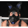 PUPPY SET OREILLES ET LANGUE EN CUIR BLEU